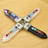 7 Chakra Reiki Healing Necklaces Pendants Pink Quartz Crystal Jewellery