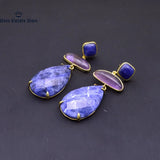 925 Silver Gemstone Shell Earrings