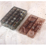 Jewelry Earring Storage Box Belt Cover Dust-Proof Ring Display