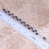 Divine CZ Silver Plated Chain Bracelet 7-8 inch