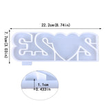 Peach Heart-shaped Silicone Mold for DIY Crafts