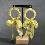 Chiffon Bow Knot Circle Fairy Earrings DIY Kit