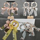 Chiffon Bow Knot Circle Fairy Earrings DIY Kit