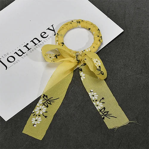 Chiffon Bow Knot Circle Fairy Earrings DIY Kit