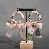 Chiffon Bow Knot Circle Fairy Earrings DIY Kit