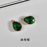 18k Plated Mini Zircon Pendant with Single Hanging Hole