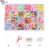 Colorful Acrylic Beads Kit for Jewelry Making