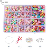 Colorful Acrylic Beads Kit for Jewelry Making