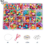 Colorful Acrylic Beads Kit for Jewelry Making