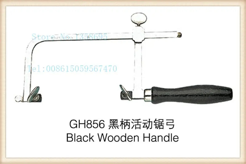 Adjustable Wooden Handle Saw Bow Frame for DIY Woodworking