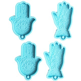 Buddha Hand Hamsa Fatima Epoxy Silicone Keychain Mold 13MD