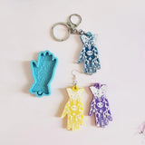 Buddha Hand Hamsa Fatima Epoxy Silicone Keychain Mold 13MD