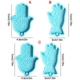 Buddha Hand Hamsa Fatima Epoxy Silicone Keychain Mold 13MD