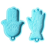 Buddha Hand Hamsa Fatima Epoxy Silicone Keychain Mold 13MD