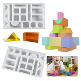 Building Block Moulds Resin Casting Epoxy Moulds Toy Gypsum Ornaments Mold