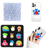 DIY Cartoon Baby Mobile Phone Sticker Airbag Bracket Silicone Mold