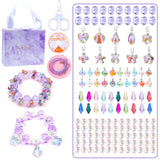 Children Charm Bracelet Making Kit Supplies Beads Jewelry Set