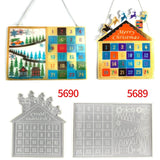 Christmas Countdown Calendar Epoxy Silicone Mold for Home Decor