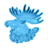 Christmas Deer Small Antlers House Number Pendant DIY Crystal Drop Glue Mold