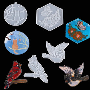 Animal Coaster Pendant Silicone Mold for Resin Casting