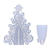 DIY Crystal Epoxy Mold Xmas Table Setting Christmas Tree Ornament Storage Rack