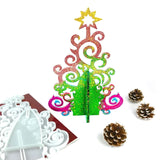 DIY Crystal Epoxy Mold Xmas Table Setting Christmas Tree Ornament Storage Rack