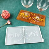 Crystal Epoxy Plate Mold Couple Love Tray Decor Silicone Mold