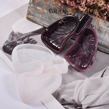 DIY Lung Shape Ashtray Storage Box Silicone Mold Crafts Crystal Home Decor