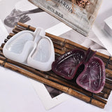 DIY Lung Shape Ashtray Storage Box Silicone Mold Crafts Crystal Home Decor