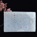 Embossed Flower Pendant Silicone Mold for DIY Crafts