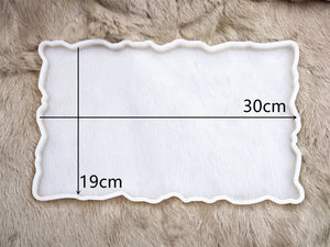 Large Irregular Coaster Silicone Mold for Epoxy Resin Tray Making