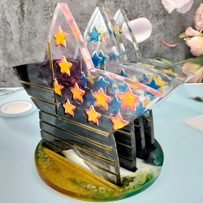 DIY Crystal Epoxy Silicone Mold Five-pointed Star Table Decor