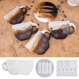 Crystal Epoxy Quicksand Cup Mold Table Decor Mirror Surface Resin Coaster