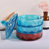 Crystal Glue Mold Round Storage Box Silicone Mold