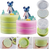 Round Storage Box Silicone Mold Mirror Organizer Mold
