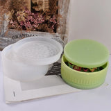 Round Storage Box Silicone Mold Mirror Organizer Mold
