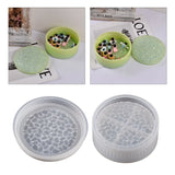 Round Storage Box Silicone Mold Mirror Organizer Mold