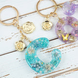 Crystal Resin Word Pendant Keychain Silicone Mold