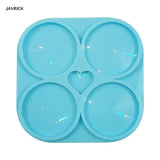 Crystal Tea Tray Coffee Coaster Mold for Home Decor