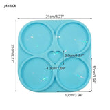 Crystal Tea Tray Coffee Coaster Mold for Home Decor