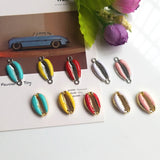 Alloy Dropping Oil Shell Conch Earring