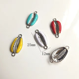 Alloy Dropping Oil Shell Conch Earring