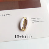 Alloy Dropping Oil Shell Conch Earring