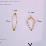 Copper Electroplated Geometric Ear Accessories