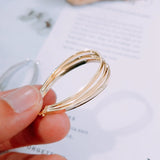 18K Plated Irregular Geometric Earrings - DIY Ear Pin