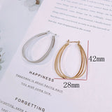 18K Plated Irregular Geometric Earrings - DIY Ear Pin