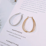 18K Plated Irregular Geometric Earrings - DIY Ear Pin
