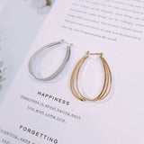 18K Plated Irregular Geometric Earrings - DIY Ear Pin