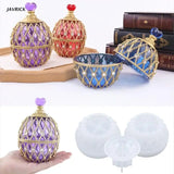Egg-shaped Jewelry Jar Silicone Mould Epoxy Resin Container Box