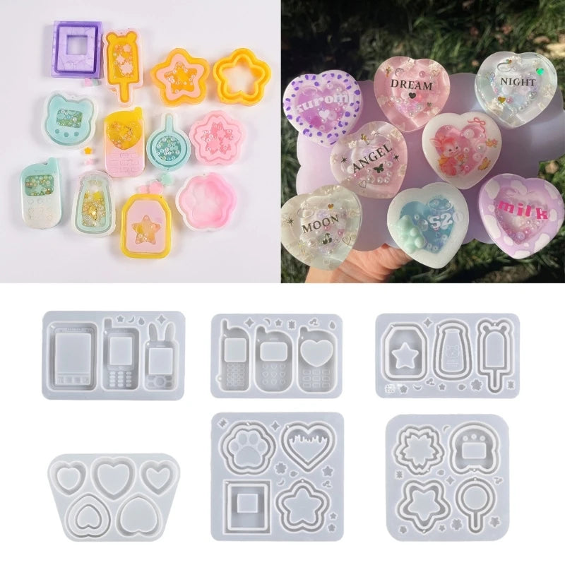 DIY Epoxy Cat's Claw Phone Quicksand Mold Silicone Homemade Mold